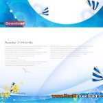 دانلود وکتور بسیار زیبای Blue Border
