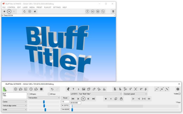 BluffTitler Ultimate 14.6.0.1 ساخت نوشته ۳ بعدی