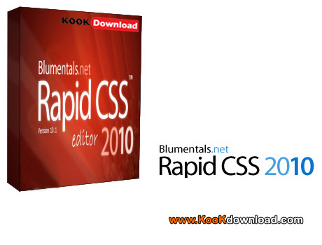 نرم افزار طراحی صفحات CSS با Blumentals Rapid CSS 2010 v10.2.0.12