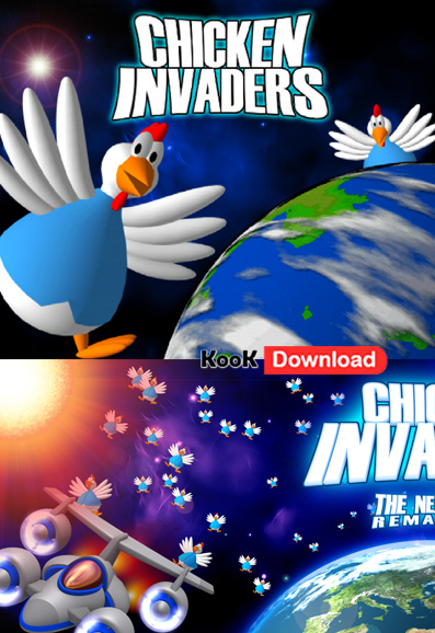 دانلود مرغ های مهاجم نسخه ۲۰۱۱ بازی جدید و بسیار پر طرفدار  Chicken Invaders 4