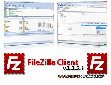 نرم افزار اف تی پی FileZilla Client v3.3.5.1