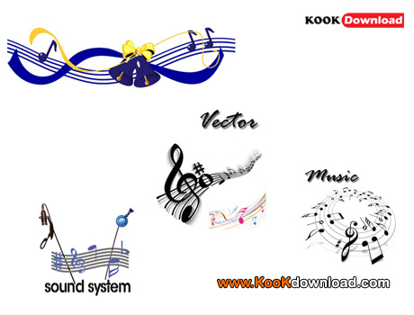 دانلود مجموعه ای جدید از وکتور های موزیک