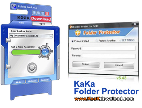 نرم افزار قفل گذاری برروی فولدر ها با KaKa Folder Protector v5.43