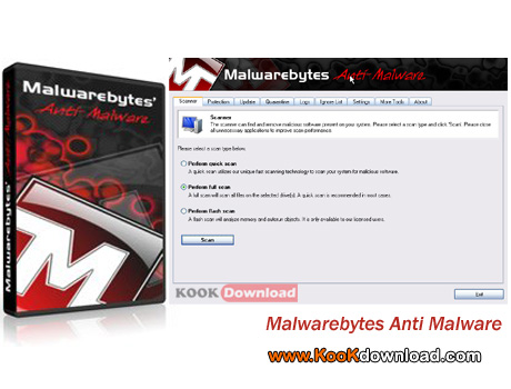 دانلود نرم افزار تشخیص و حذف بد افزارها Malwarebytes Anti Malware v1.60.1.1000