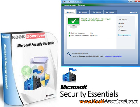 دانلود نرم افزار امنیت با مایکروسافت Microsoft Security Essentials 2.0.657.0