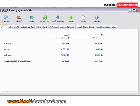 دانلود نرم افزار کنترل پهنای باند اینترنت NetWorx5.1.7