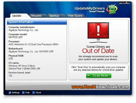 دانلود مستقیم نرم افزار SmartTweak UpdateMyDrivers 7.0.178