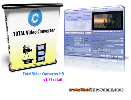 نرم افزار تبدیل فایل های ویدیویی Total Video Converter HD v3.71