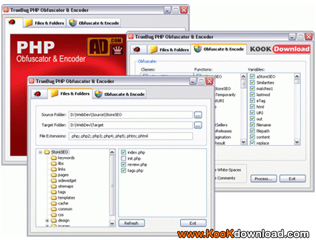 نرم افزار TrueBug PHP Obfuscator v1.2