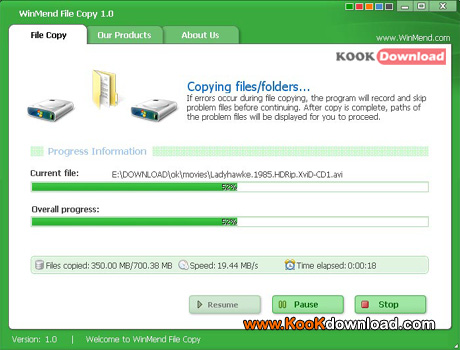 کپی با سرعت ۳ برابر با WinMend File Copy v1.3.4