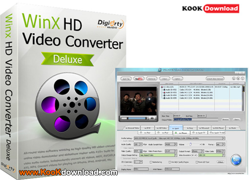 دانلود مبدل و ویرایشگر ویدیو WinX HD Video Converter Deluxe 5.15.2