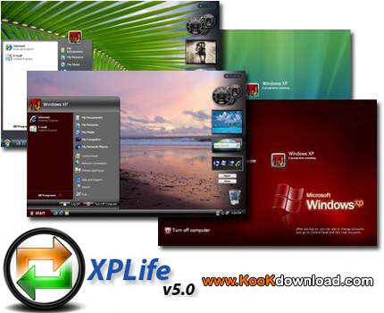 نرم افزار تغییر چهره ویندوز ایکس پی XPLife v5.0