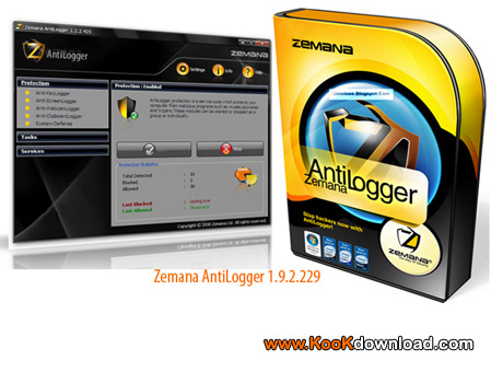 نرم افزار جلوگیری از سرقت اطلاعات Zemana AntiLogger 1.9.2.229