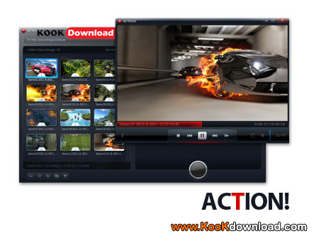 دانلود نرم افزار فیلمبرداری از محیط بازی با نهایت کیفیت Mirillis Action v1.1