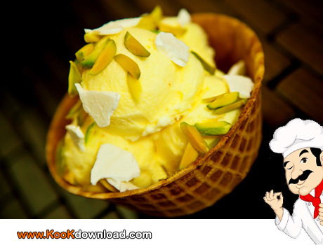 طرز تهیه بستنی سنتی زعفرانی