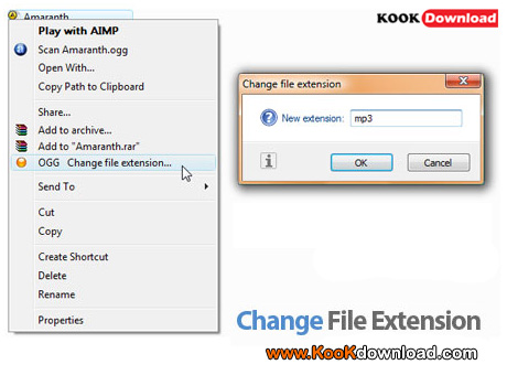 دانلود نرم افزار مشاهده و تغییر پسوند فایل Change File Extension