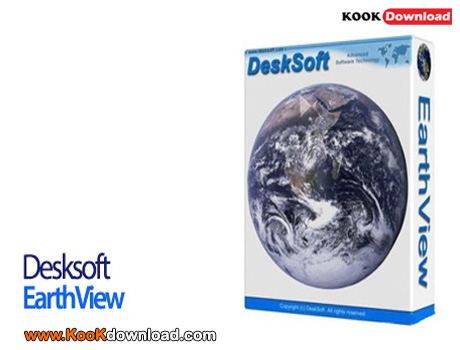 دانلود اسکرین سیور مشاهده کره زمین در پس زمینه ویندوز Desksoft EarthView 5.21.0