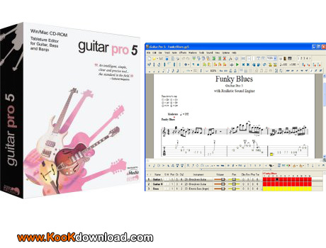 دانلود ابزاری برای یادگیری نواختن ساز گیتار GuitarPro 5.3