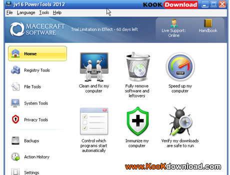 بهینه سازی رجییستری jv16 PowerTools 2012 2.1.0.1140 Final