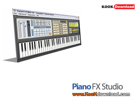 نرم افزار کیبورد پیانو با کامپیوتر  Piano FX Studio v4.0